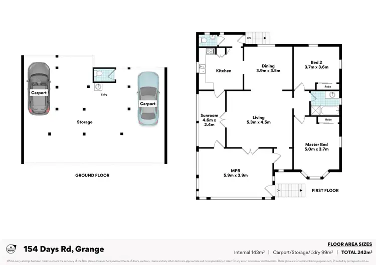 Floorplan of Homely house listing, 154 Days Road, Grange QLD 4051