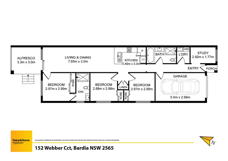 Floorplan of Homely house listing, 152 Webber Circuit, Bardia NSW 2565