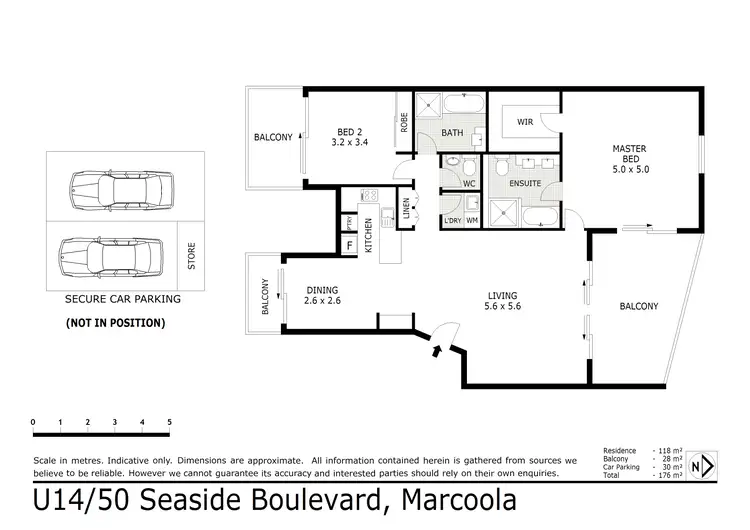 Floorplan of Homely apartment listing, 14/50 Seaside Boulevard, Marcoola QLD 4564
