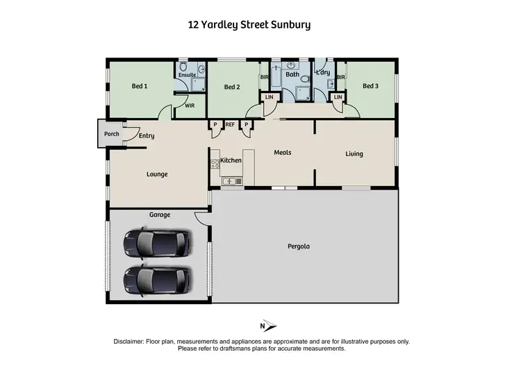 Floorplan of Homely house listing, 12 Yardley Street, Sunbury VIC 3429