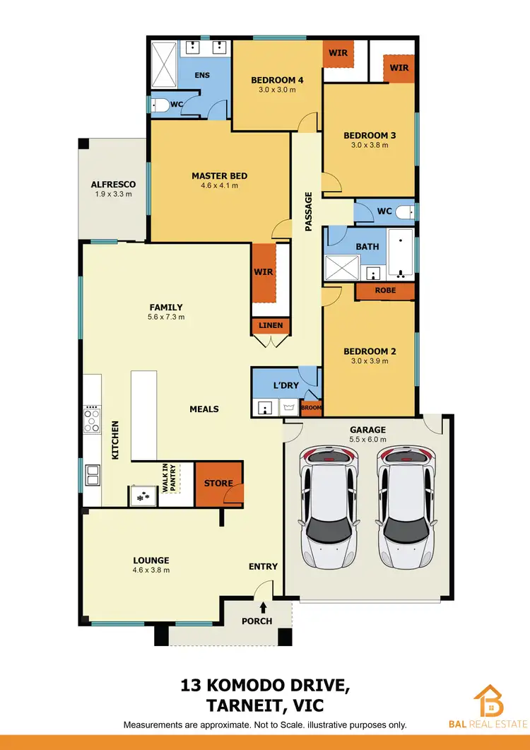 Floorplan of Homely house listing, 13 Komodo Drive, Tarneit VIC 3029