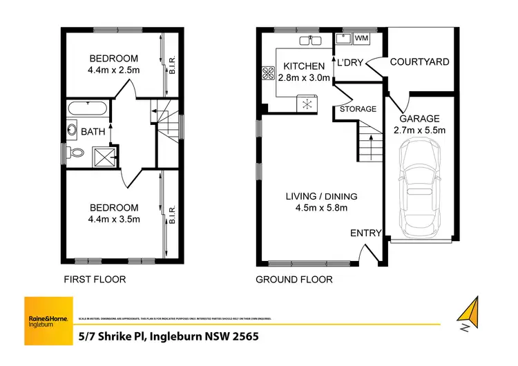 Floorplan of Homely townhouse listing, 5/7 Shrike Place, Ingleburn NSW 2565