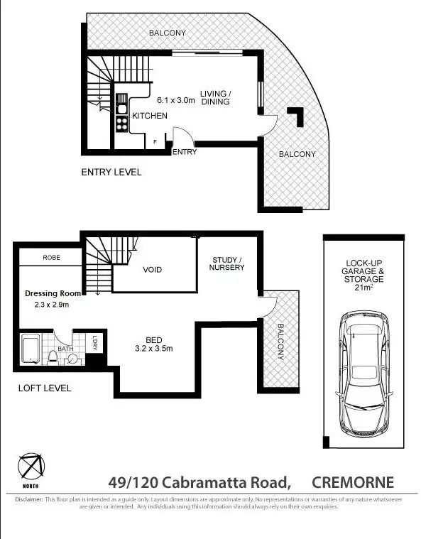 Floorplan of Homely apartment listing, 49/120 Cabramatta Road, Cremorne NSW 2090