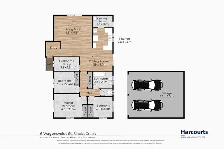 Floorplan of Homely house listing, 6 Wagensveldt Street, Slacks Creek QLD 4127