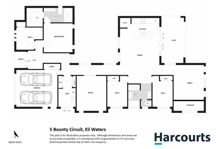 Floorplan of Homely house listing, 5 Bounty Circuit, Eli Waters QLD 4655