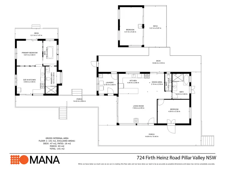Floorplan of Homely rural property listing, 724 Firth Heinz Road, Pillar Valley NSW 2462