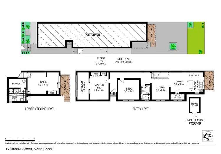 Floorplan of Homely house listing, 12 Narelle Street, North Bondi NSW 2026