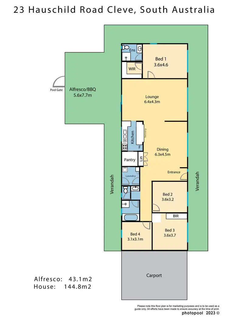 Floorplan of Homely house listing, 23 Hauschild Road, Cleve SA 5640