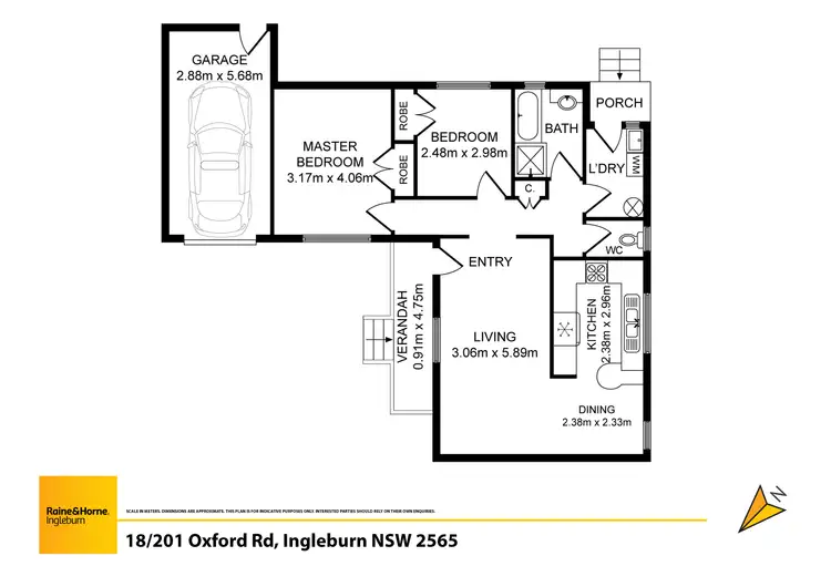 Floorplan of Homely villa listing, 18/201 Oxford Road, Ingleburn NSW 2565