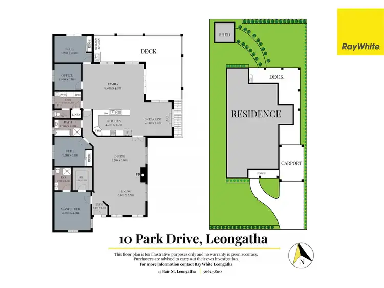 Floorplan of Homely house listing, 10 Park Drive, Leongatha VIC 3953