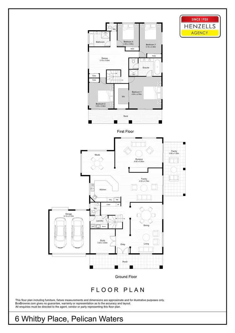 Floorplan of Homely house listing, 6 Whitby Place, Pelican Waters QLD 4551