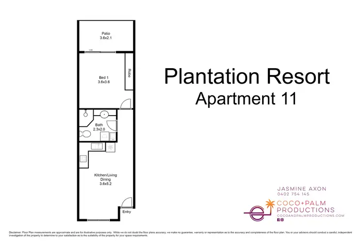 Floorplan of Homely unit listing, 11/1 Beor Street (Plantation Resort), Craiglie, Port Douglas QLD 4877