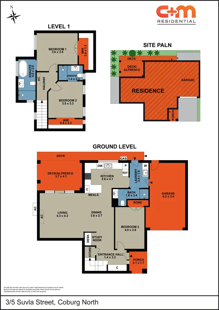 Floorplan of Homely townhouse listing, 3/5 Suvla Grove, Coburg North VIC 3058