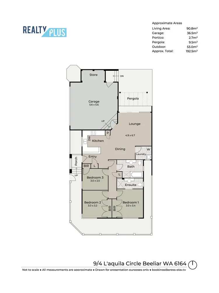 Floorplan of Homely house listing, 9/4 L'Aquila Circle, Beeliar WA 6164