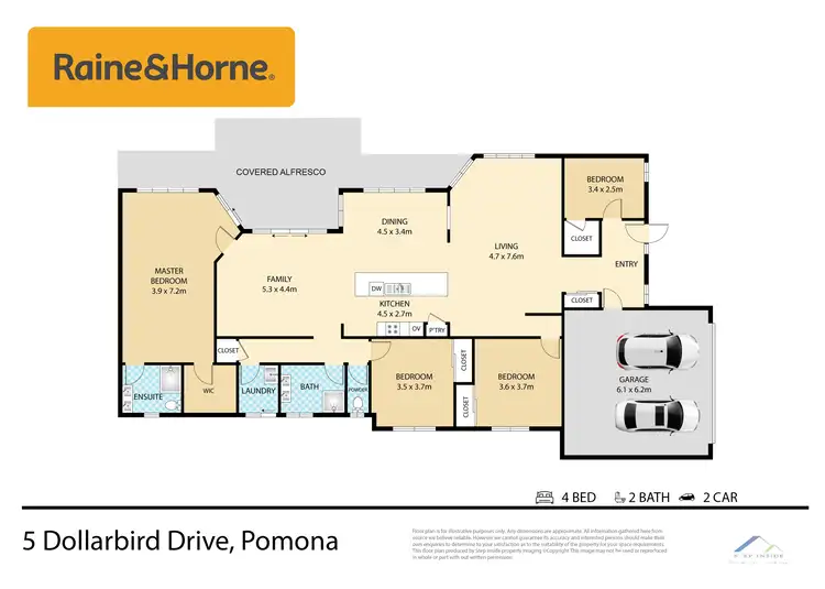 Floorplan of Homely house listing, 5 Dollarbird Drive, Pomona QLD 4568