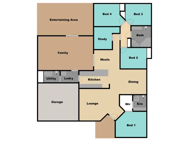 Floorplan of Homely house listing, 22 Grangewood Drive, Dubbo NSW 2830