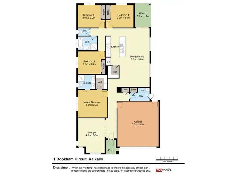Floorplan of Homely house listing, 1 Bookham Circuit, Kalkallo VIC 3064