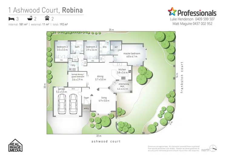 Floorplan of Homely house listing, 1 Ashwood Court, Robina QLD 4226