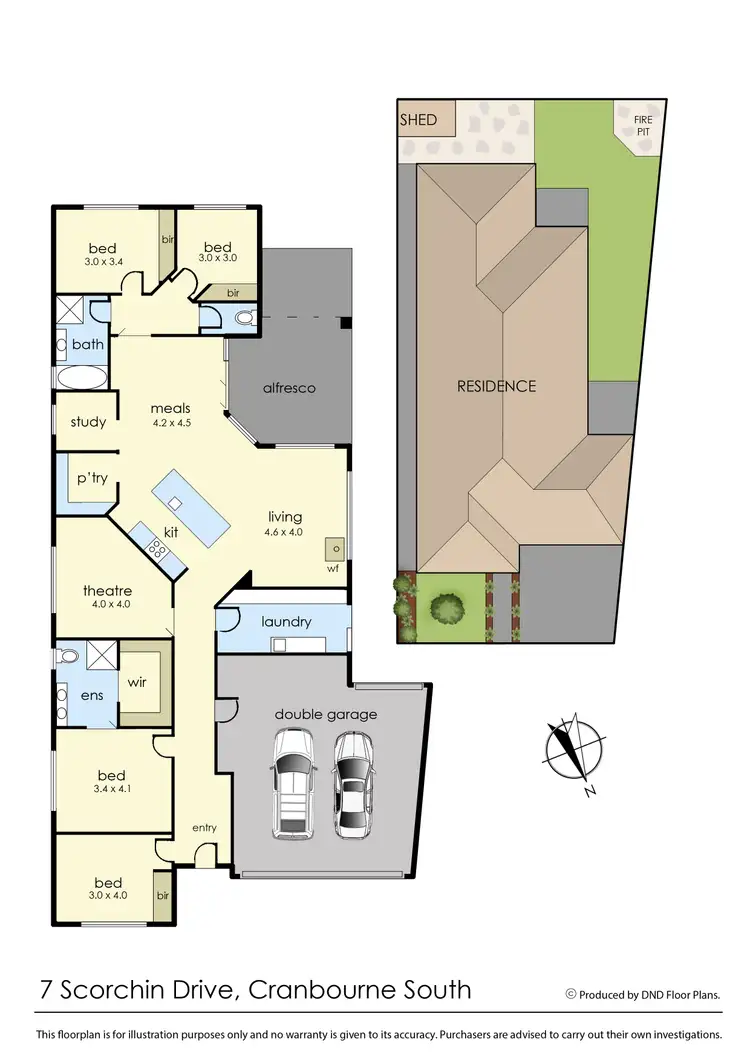 Floorplan of Homely house listing, 7 Scorchin Drive, Cranbourne South VIC 3977