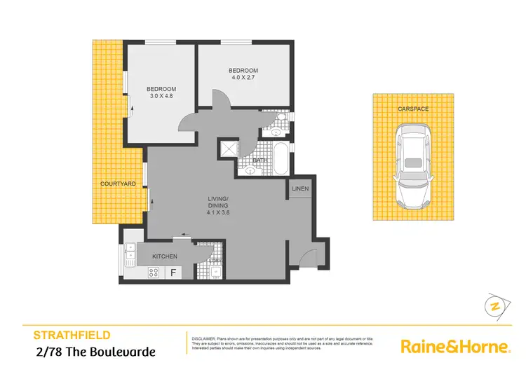 Floorplan of Homely apartment listing, 2/78 The Boulevarde, Strathfield NSW 2135