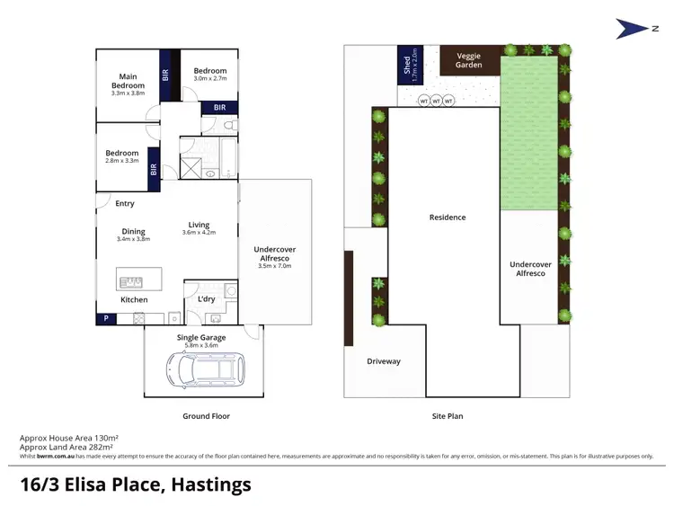 Floorplan of Homely unit listing, 16/3 Elisa Place, Hastings VIC 3915