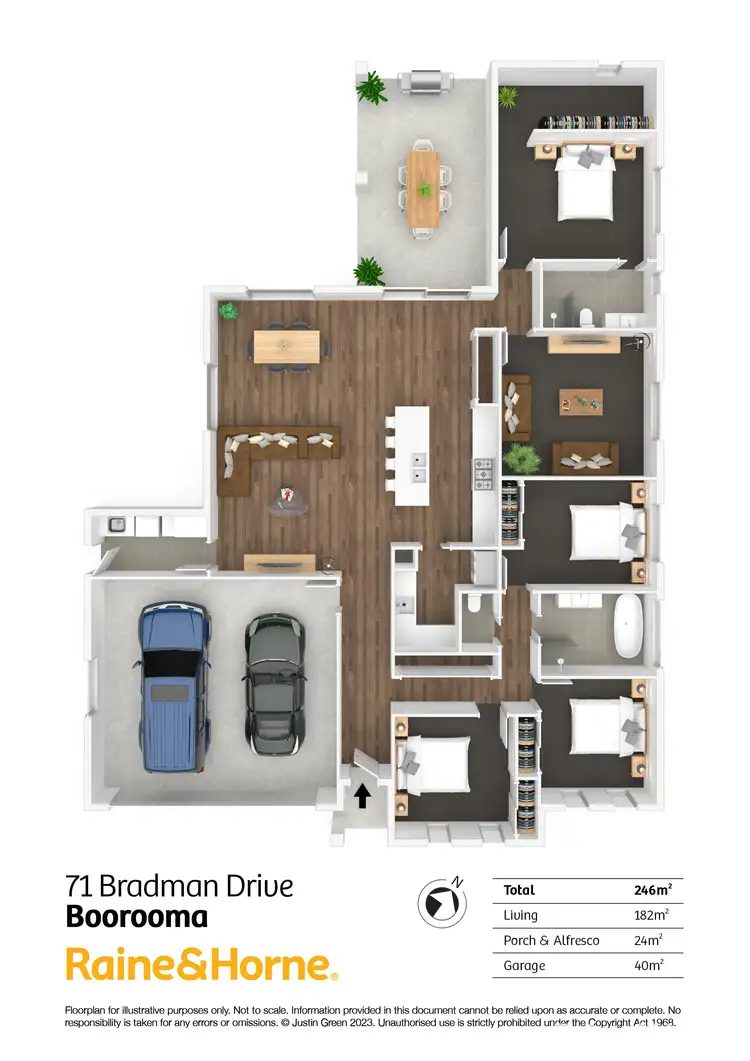 Floorplan of Homely house listing, 71 Bradman Drive, Boorooma NSW 2650