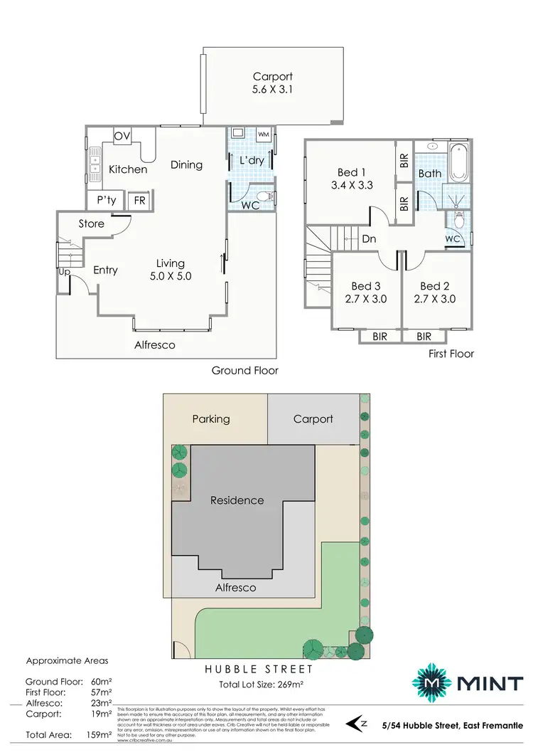 Floorplan of Homely house listing, 5/54 Hubble Street, East Fremantle WA 6158