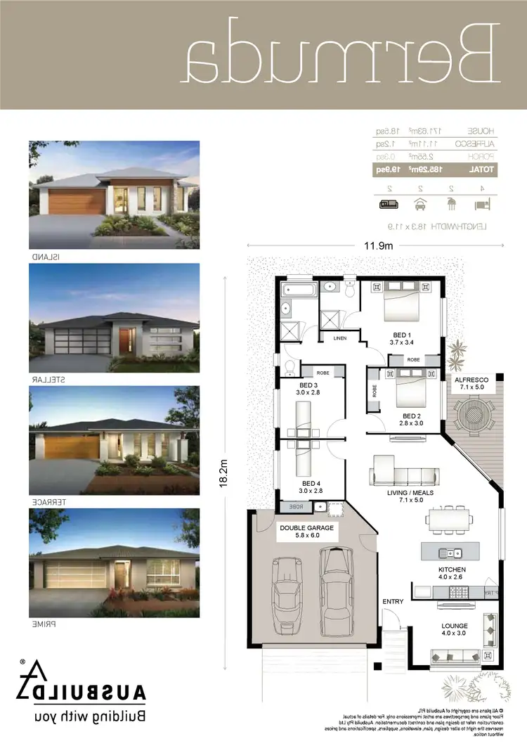 Floorplan of Homely house listing, 18 Ribblesdale Place, Gumdale QLD 4154
