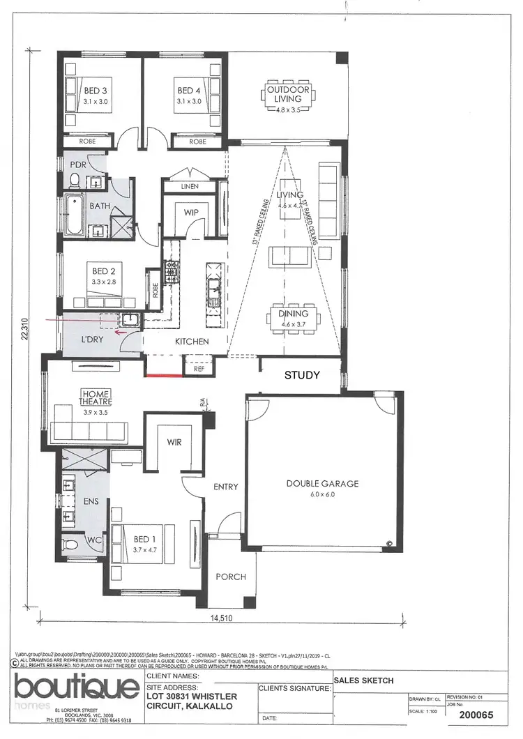 Floorplan of Homely house listing, 19 Whistler Circuit, Kalkallo VIC 3064