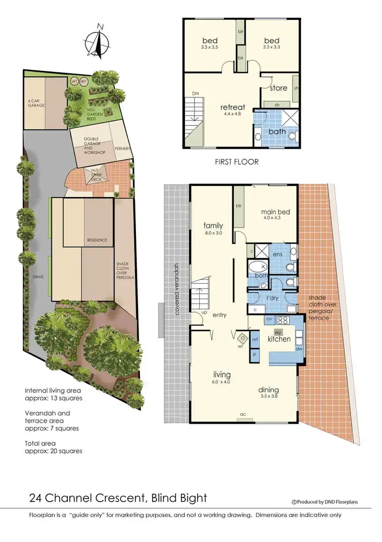 Floorplan of Homely house listing, 24 Channel Crescent, Blind Bight VIC 3980