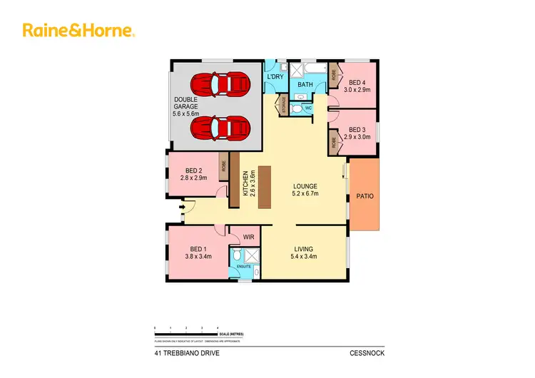 Floorplan of Homely house listing, 41 Trebbiano Drive, Cessnock NSW 2325