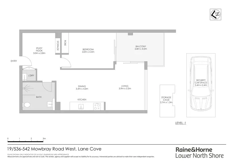Floorplan of Homely apartment listing, 19/536-542 Mowbray Road West, Lane Cove NSW 2066