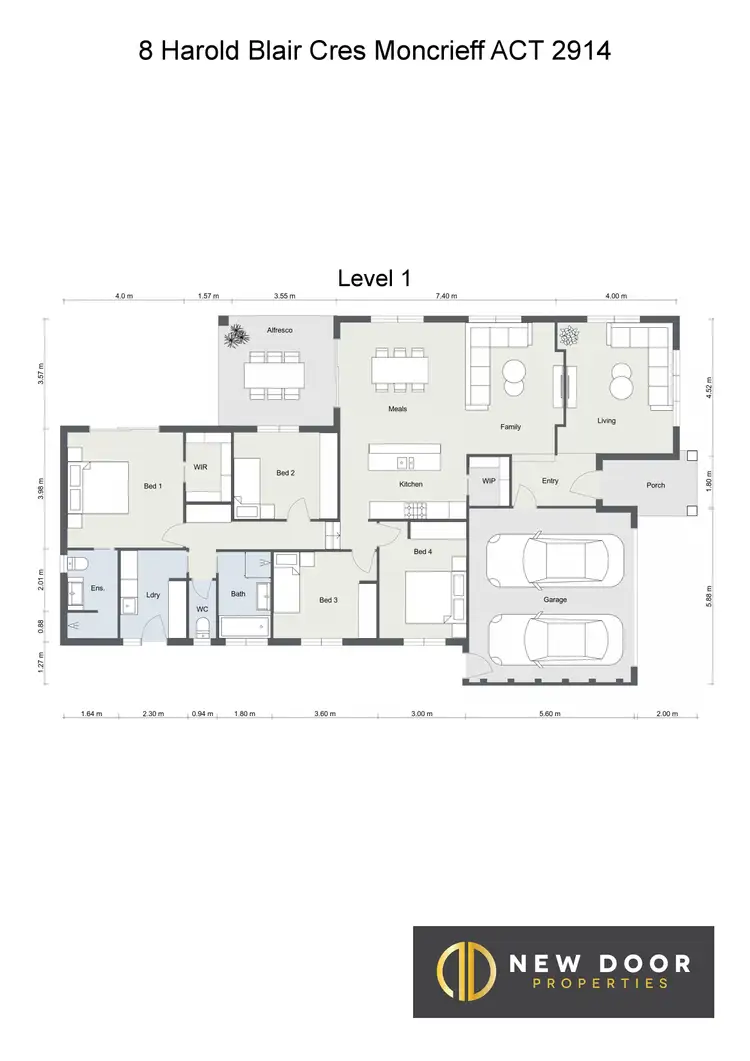 Floorplan of Homely house listing, 8 Harold Blair Crescent, Moncrieff ACT 2914