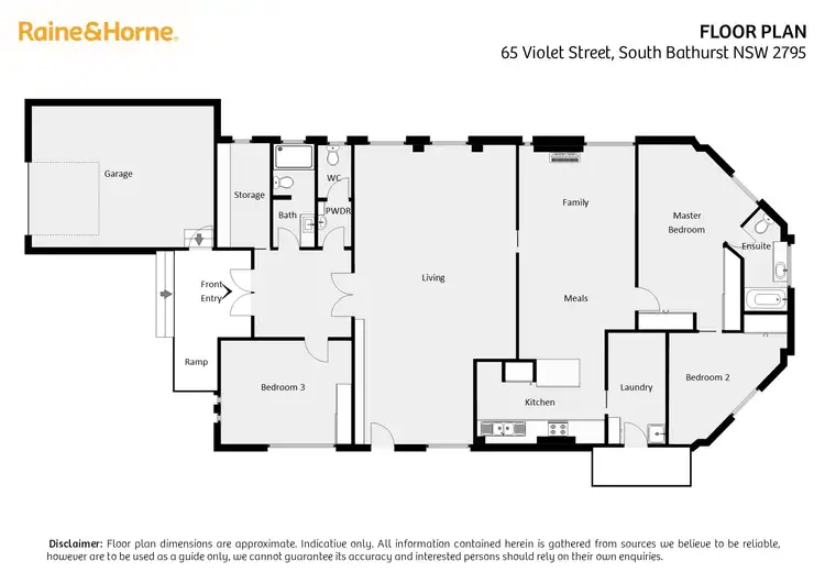 Floorplan of Homely house listing, 65 Violet Street, South Bathurst NSW 2795