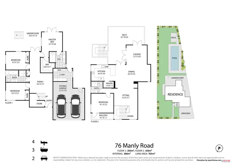 Floorplan of Homely house listing, 76 Manly Road, Manly West QLD 4179