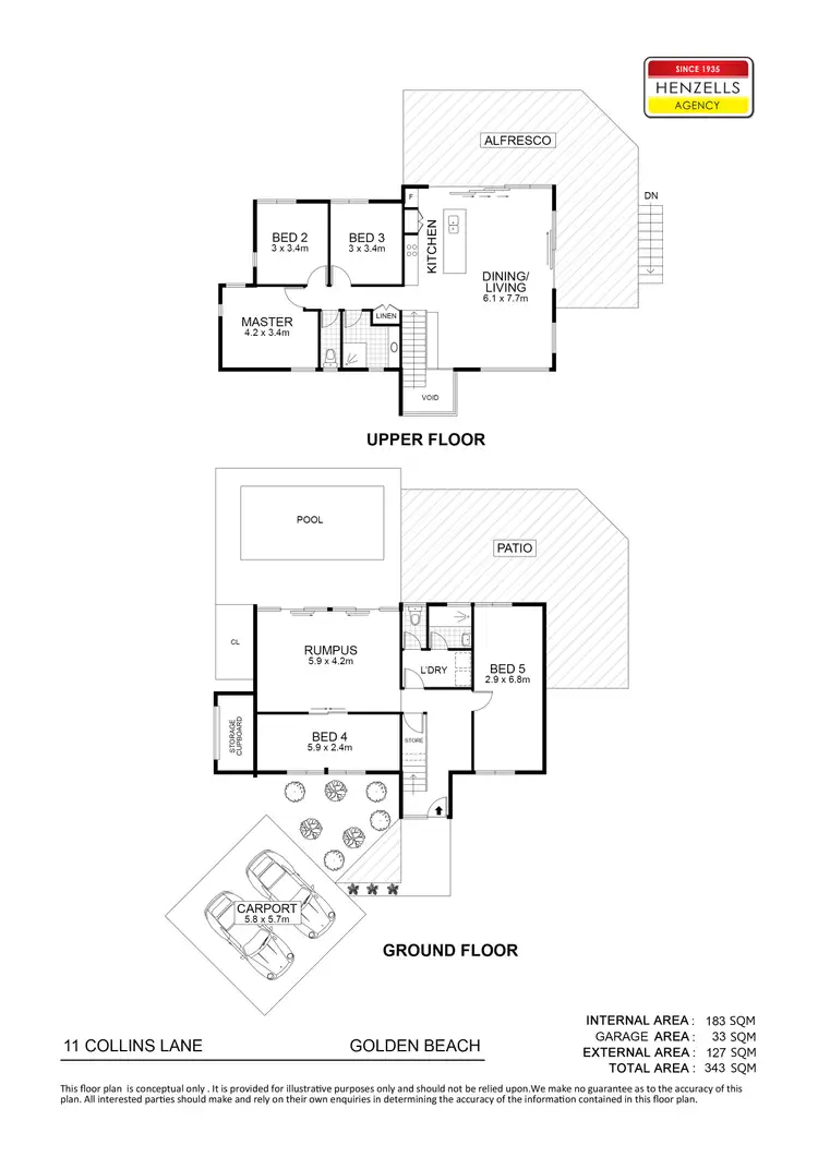 Floorplan of Homely house listing, 11 Collins Lane, Golden Beach QLD 4551