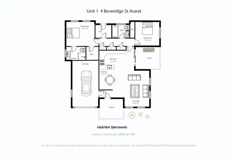Floorplan of Homely house listing, 1/4 Beveridge Street, Ararat VIC 3377