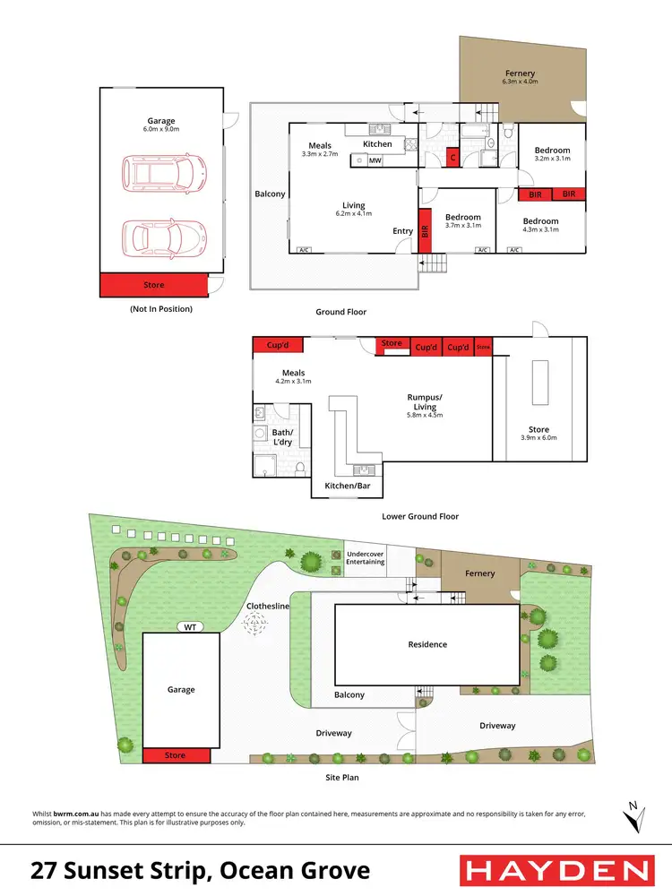 Floorplan of Homely house listing, 27 Sunset Strip, Ocean Grove VIC 3226