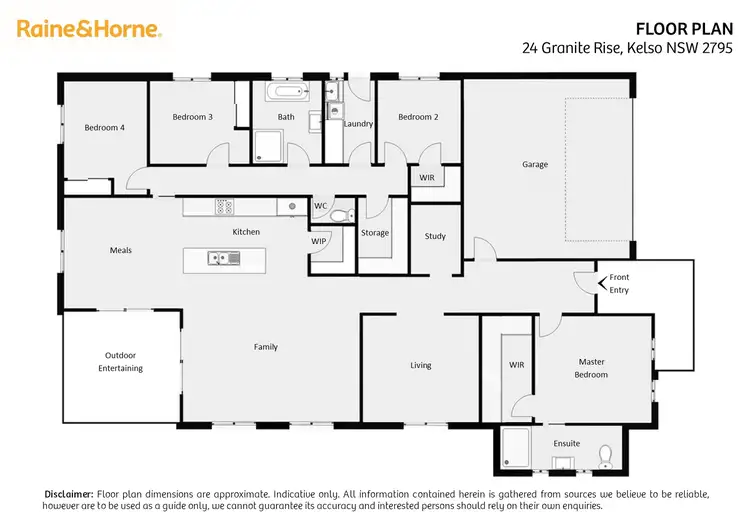 Floorplan of Homely house listing, 24 Granite Rise, Kelso NSW 2795