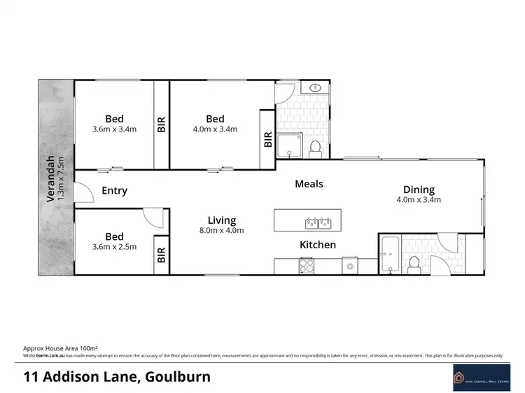 Floorplan of Homely house listing, 11 Addison Lane, Goulburn NSW 2580