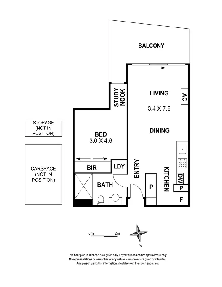 Floorplan of Homely apartment listing, 1415/182 Edward Street, Brunswick East VIC 3057