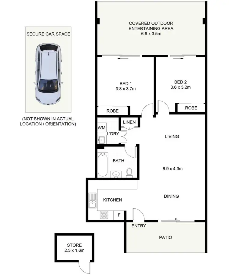 Floorplan of Homely apartment listing, 14/225-231 Princes Highway, Corrimal NSW 2518