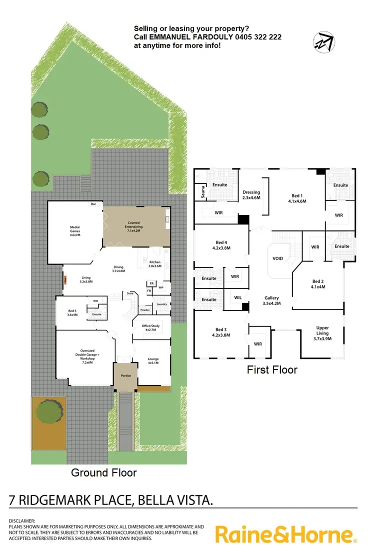 Floorplan of Homely house listing, 7 Ridgemark Place, Bella Vista NSW 2153
