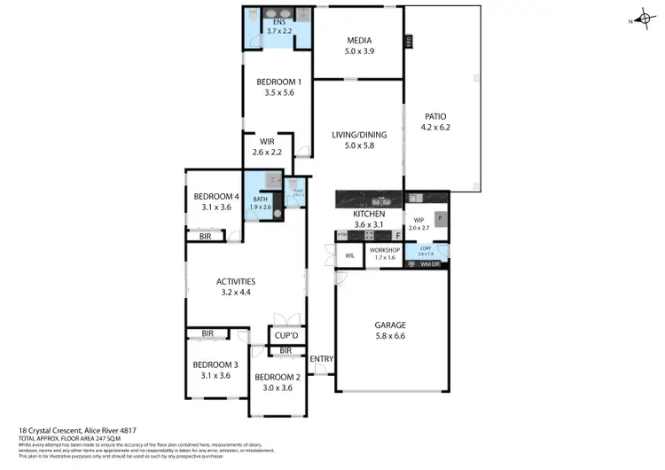Floorplan of Homely house listing, 18 Crystal Crescent, Alice River QLD 4817