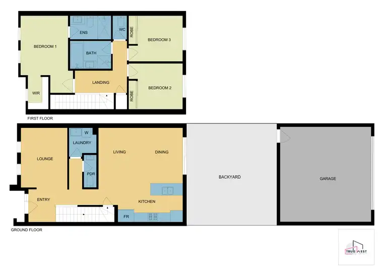 Floorplan of Homely townhouse listing, 7 Sunflower walk, Bonnie Brook VIC 3335