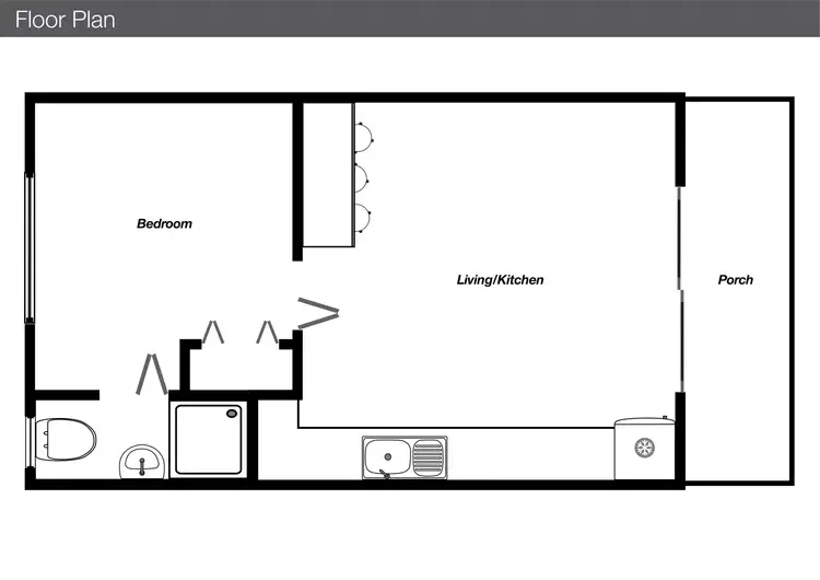Floorplan of Homely unit listing, 3/44 Ocean Street, Mollymook Beach NSW 2539