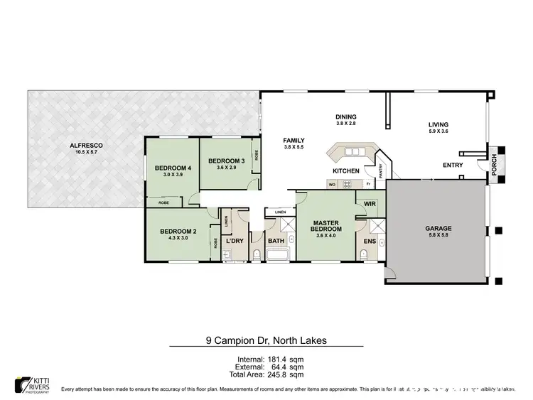 Floorplan of Homely house listing, 9 Campion Drive, North Lakes QLD 4509