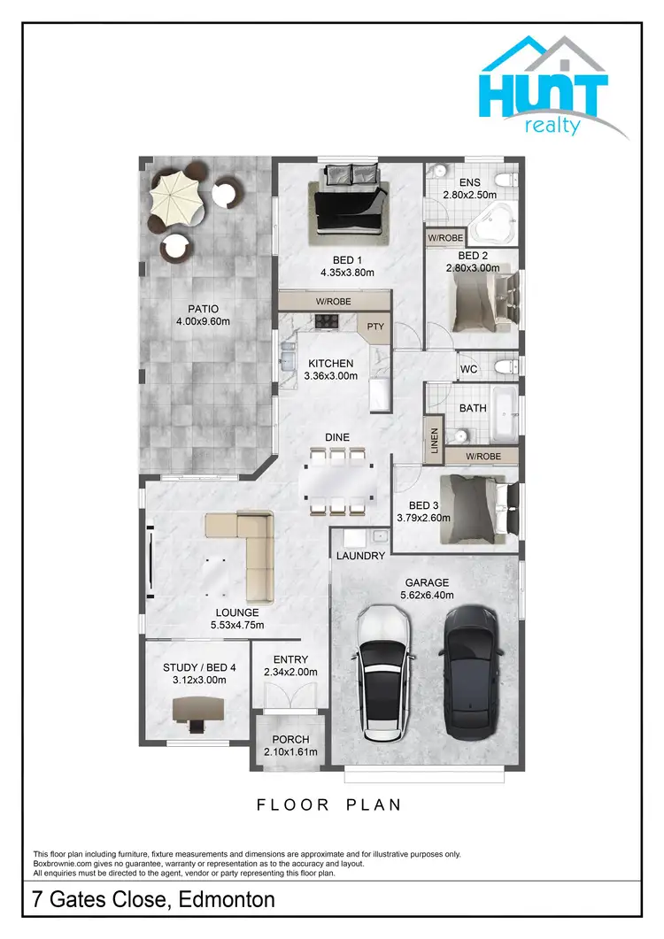 Floorplan of Homely house listing, 7 Gates Close, Edmonton QLD 4869
