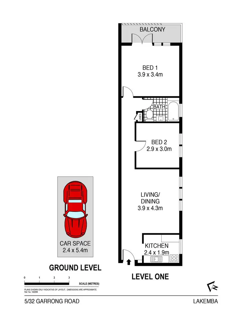 Floorplan of Homely unit listing, 5/32 Garrong Road, Lakemba NSW 2195