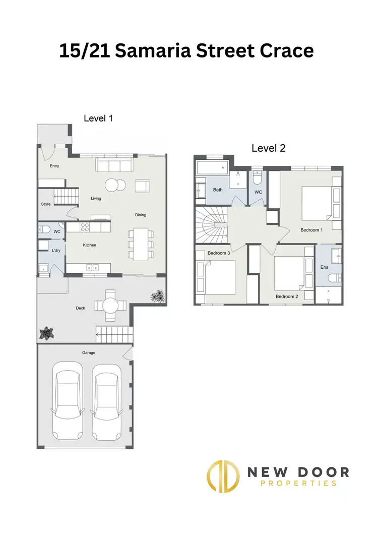 Floorplan of Homely townhouse listing, 15/21 Samaria Street, Crace ACT 2911